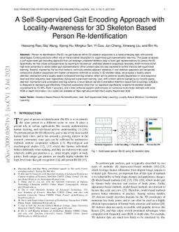 A Self-Supervised Gait Encoding Approach with Locality-Awareness for 3D
  Skeleton Based Person Re-Identification