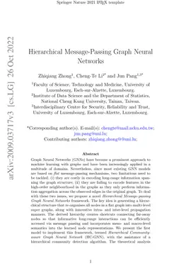 Hierarchical Message-Passing Graph Neural Networks