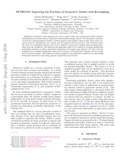 DCTRGAN: Improving the Precision of Generative Models with Reweighting