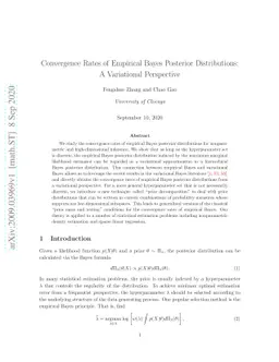 Convergence Rates of Empirical Bayes Posterior Distributions: A
  Variational Perspective