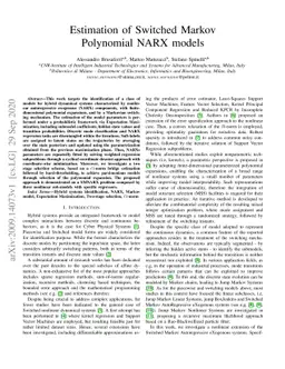 Estimation of Switched Markov Polynomial NARX models