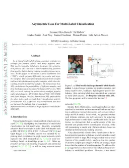 Asymmetric Loss For Multi-Label Classification