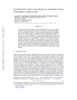 Uncertainty Sets for Image Classifiers using Conformal Prediction