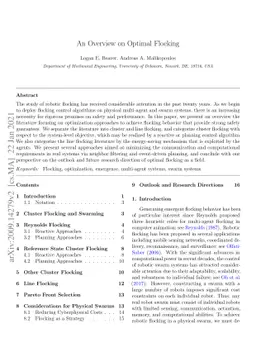 An Overview on Optimal Flocking