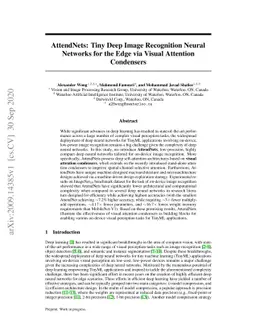 AttendNets: Tiny Deep Image Recognition Neural Networks for the Edge via
  Visual Attention Condensers