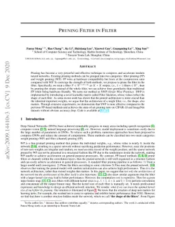 Pruning Filter in Filter