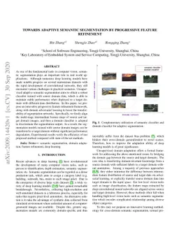 Towards Adaptive Semantic Segmentation by Progressive Feature Refinement