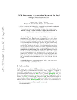 FAN: Frequency Aggregation Network for Real Image Super-resolution