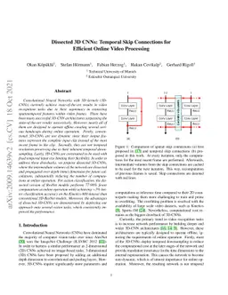 Dissected 3D CNNs: Temporal Skip Connections for Efficient Online Video
  Processing