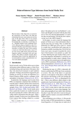 Point-of-Interest Type Inference from Social Media Text