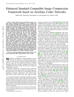 Enhanced Standard Compatible Image Compression Framework based on
  Auxiliary Codec Networks