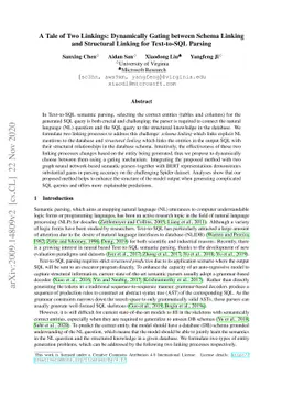 A Tale of Two Linkings: Dynamically Gating between Schema Linking and
  Structural Linking for Text-to-SQL Parsing