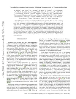 Deep Reinforcement Learning for Efficient Measurement of Quantum Devices