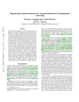 Regularizing Attention Networks for Anomaly Detection in Visual Question
  Answering