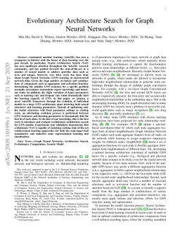 Evolutionary Architecture Search for Graph Neural Networks