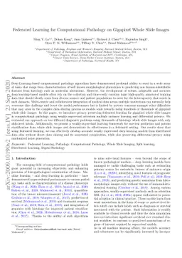 Federated Learning for Computational Pathology on Gigapixel Whole Slide
  Images