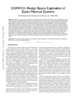 DISPATCH: Design Space Exploration of Cyber-Physical Systems