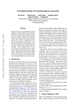 An Empirical Study on Neural Keyphrase Generation