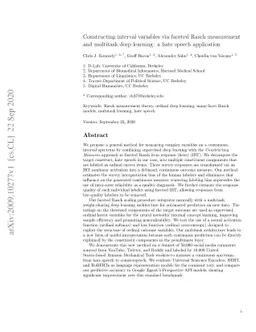 Constructing interval variables via faceted Rasch measurement and
  multitask deep learning: a hate speech application