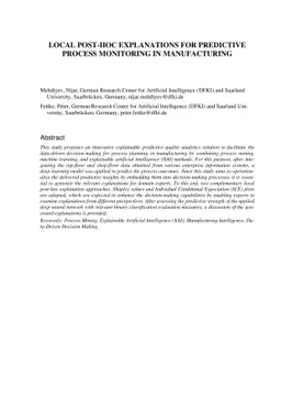 Local Post-Hoc Explanations for Predictive Process Monitoring in
  Manufacturing