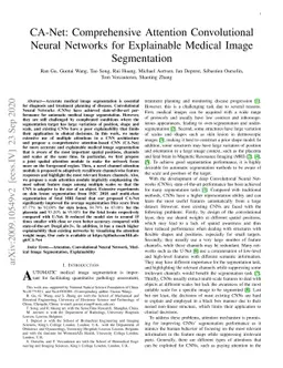 CA-Net: Comprehensive Attention Convolutional Neural Networks for
  Explainable Medical Image Segmentation