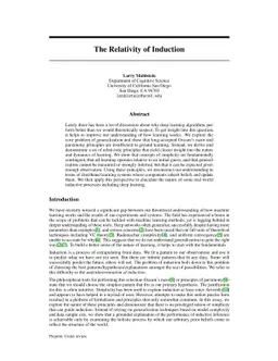 The Relativity of Induction