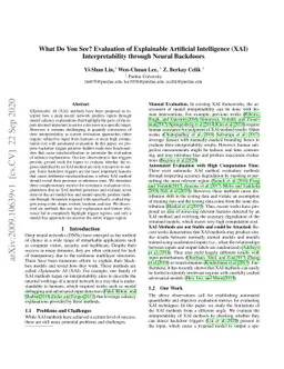 What Do You See? Evaluation of Explainable Artificial Intelligence (XAI)
  Interpretability through Neural Backdoors