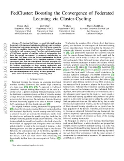 FedCluster: Boosting the Convergence of Federated Learning via
  Cluster-Cycling