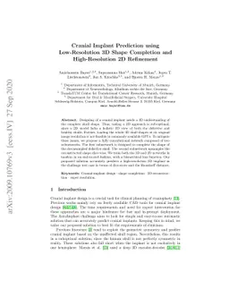 Cranial Implant Prediction using Low-Resolution 3D Shape Completion and
  High-Resolution 2D Refinement