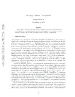 Strongly Convex Divergences