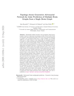Topology-Aware Generative Adversarial Network for Joint Prediction of
  Multiple Brain Graphs from a Single Brain Graph
