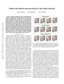 Robust and efficient post-processing for video object detection