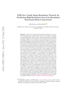 GSR-Net: Graph Super-Resolution Network for Predicting High-Resolution
  from Low-Resolution Functional Brain Connectomes