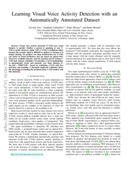 Learning Visual Voice Activity Detection with an Automatically Annotated
  Dataset