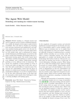The Agent Web Model -- Modelling web hacking for reinforcement learning