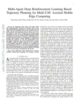 Multi-Agent Deep Reinforcement Learning Based Trajectory Planning for
  Multi-UAV Assisted Mobile Edge Computing
