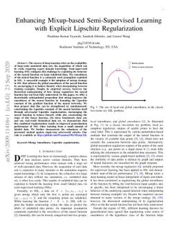 Enhancing Mixup-based Semi-Supervised Learning with Explicit Lipschitz
  Regularization