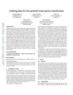 Unifying data for fine-grained visual species classification