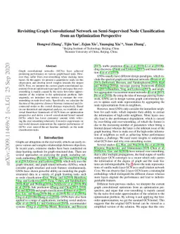 Revisiting Graph Convolutional Network on Semi-Supervised Node
  Classification from an Optimization Perspective
