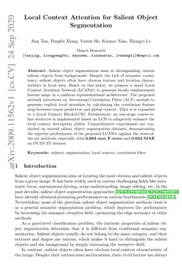 Local Context Attention for Salient Object Segmentation