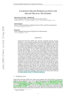 Learning Graph Normalization for Graph Neural Networks