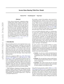 Secure Data Sharing With Flow Model