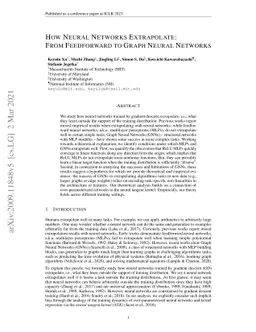 How Neural Networks Extrapolate: From Feedforward to Graph Neural
  Networks