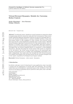 Virtual Forward Dynamics Models for Cartesian Robot Control