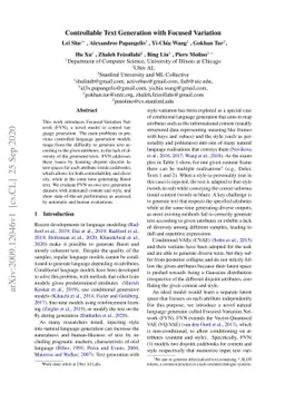 Controllable Text Generation with Focused Variation