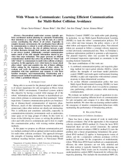 With Whom to Communicate: Learning Efficient Communication for
  Multi-Robot Collision Avoidance