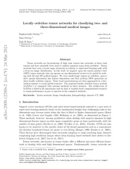 Locally orderless tensor networks for classifying two- and
  three-dimensional medical images