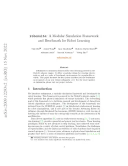 robosuite: A Modular Simulation Framework and Benchmark for Robot Learning