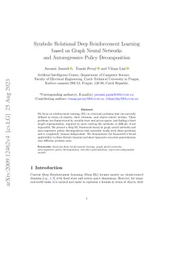 Symbolic Relational Deep Reinforcement Learning based on Graph Neural
  Networks and Autoregressive Policy Decomposition