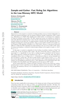 Sample-and-Gather: Fast Ruling Set Algorithms in the Low-Memory MPC
  Model